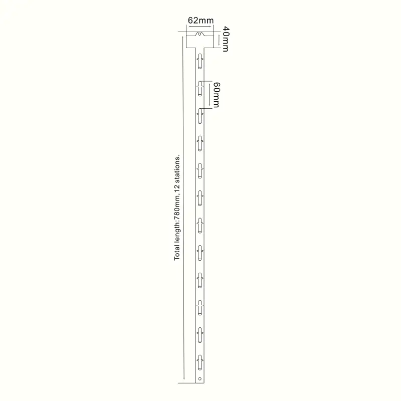 plastic hanging display clip strips for sale