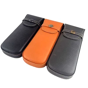 Leather Cell Phone Pouches Black Leather Sunglasses Case