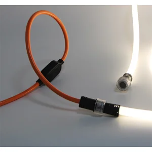 Bend Vertically Nonlinear Lighting 360 Degree LED Neon Flex Round With DIY Linkable Connector Free Bendable Flexible Rope Light