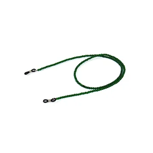 Custom eyeglass Cord green plastic beads neck strap