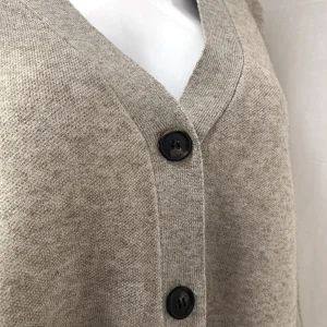 58%Viscose 32%nylon 10%polyester anti pill cardigan sweater plus size pocket knitwear from China