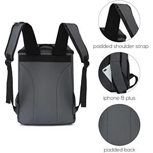 Navo Collapsible Cooler Bag 48-Can Insulated Leakproof Soft Cooler Portable Double Decker Cooler Tote for Beach/Picnic/Sports, Black,cooler bag,yeti backpack cooler