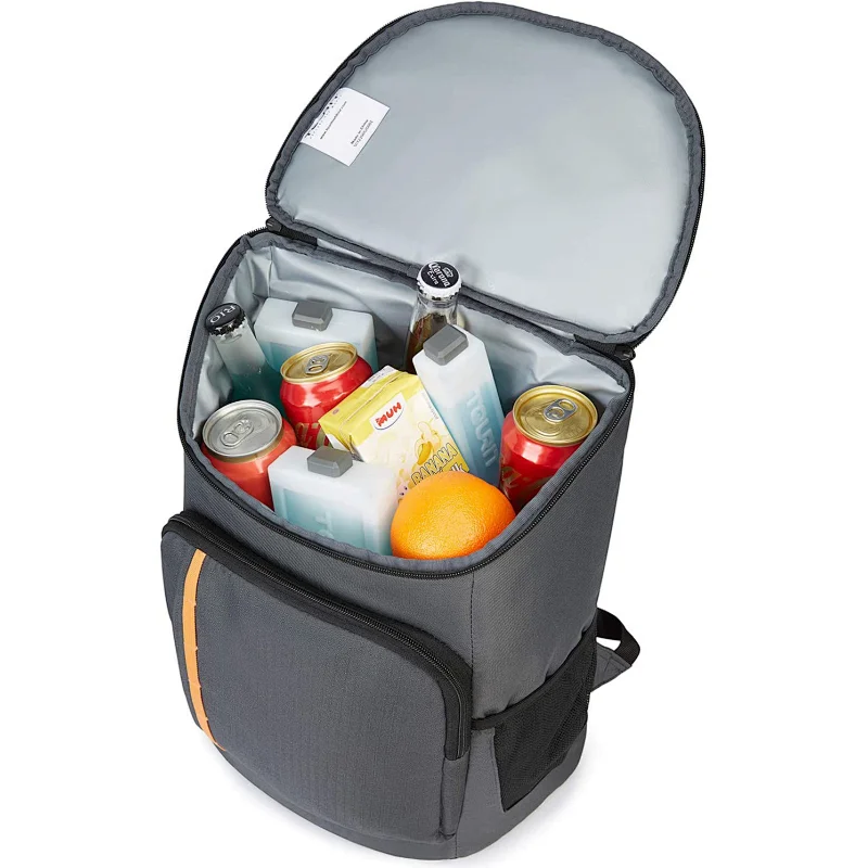 Navo Collapsible Cooler Bag 48-Can Insulated Leakproof Soft Cooler Portable Double Decker Cooler Tote for Beach/Picnic/Sports, Black,cooler bag,yeti backpack cooler