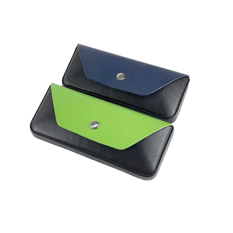 High Quality Pu Hand Made with Logo Sunglasses packing box and cases