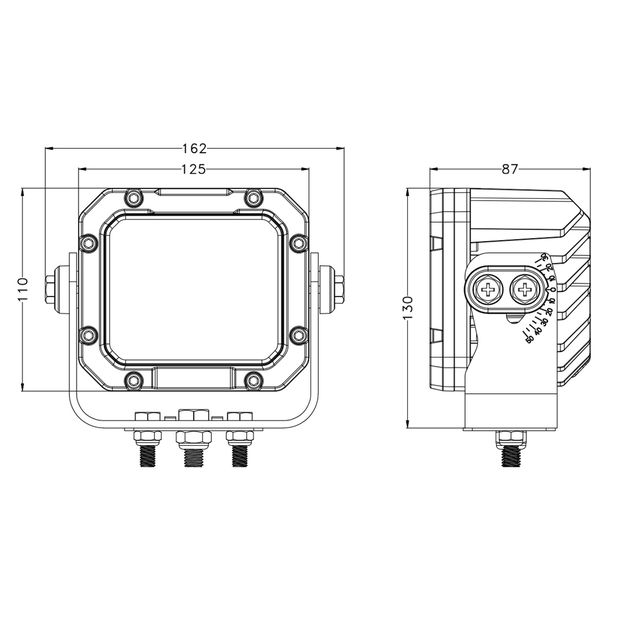 High power 90W LED Construction Work Lights