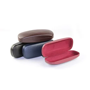Custom PU Covered Metal Glasses Cases for Mens