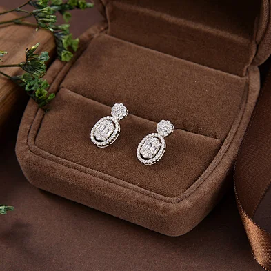 malachite earrings silver