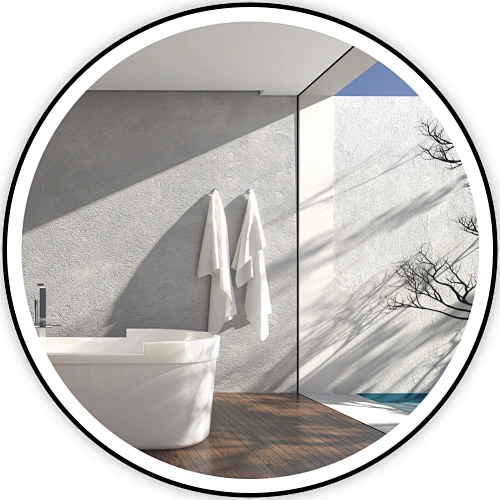 Best Lighted Mirror Round LED Light Mirror Bathroom Mirror With Bright Led Light Backlit And Frontlit Mirror HC2011