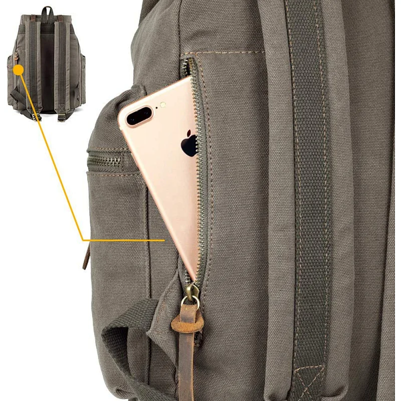 Navo Mountaineering Canvas Backpack,mountaineering backpack,hyperlite backpack,canvas backpack,canvas rucksack,waxed canvas backpack