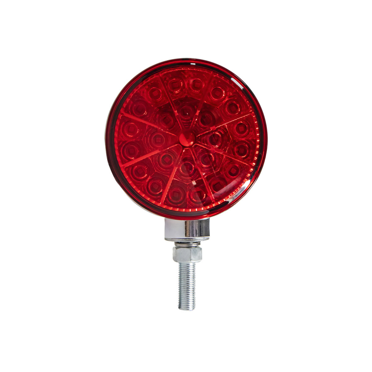 48W Double Sided Round LED Turn Signals,  Agricultural Warning Light
