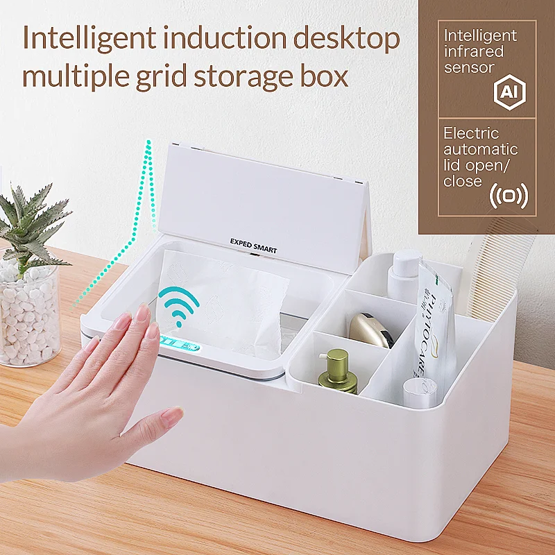 Intelligent Induction desktop multiple grid storage box