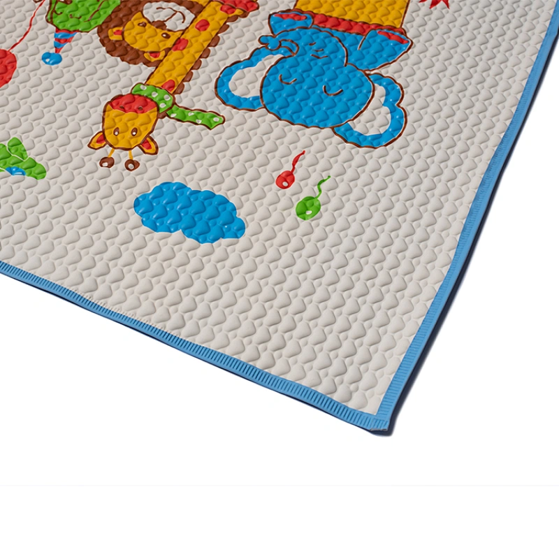 Air filled rubber cot sheet baby air filled rubber sheet baby folding play mat