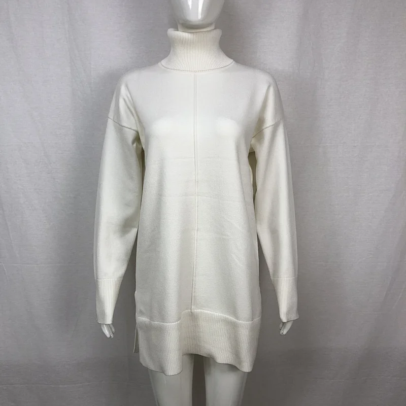 Turtleneck 68%viscose32%nylon winter long sweater custom women knitwear