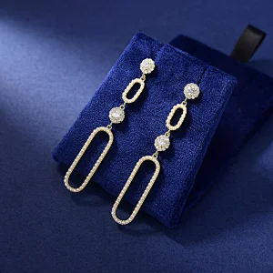 silver teardrop hoop earrings