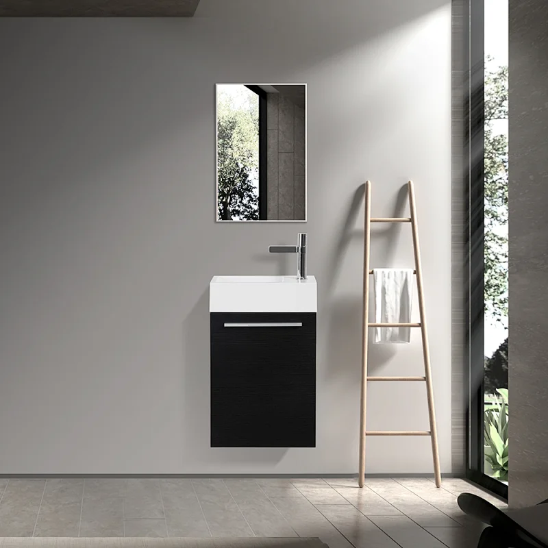 small modern floating vanity