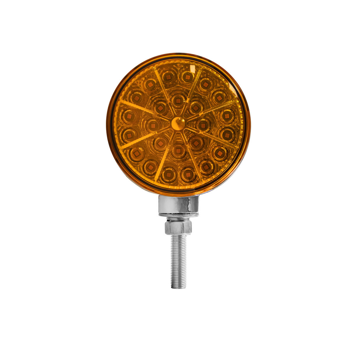 48W Double Sided Round LED Turn Signals,  Agricultural Warning Light