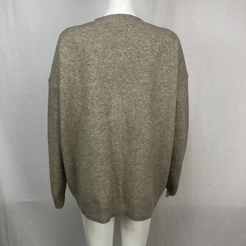 58%Viscose 32%nylon 10%polyester anti pill cardigan sweater plus size pocket knitwear from China