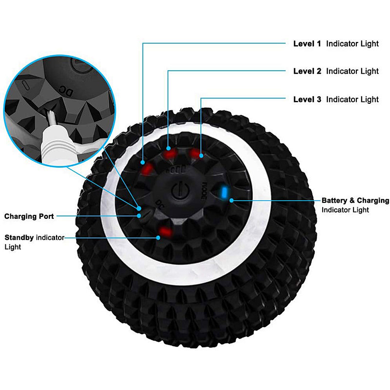 adjustable vibrating massage ball
