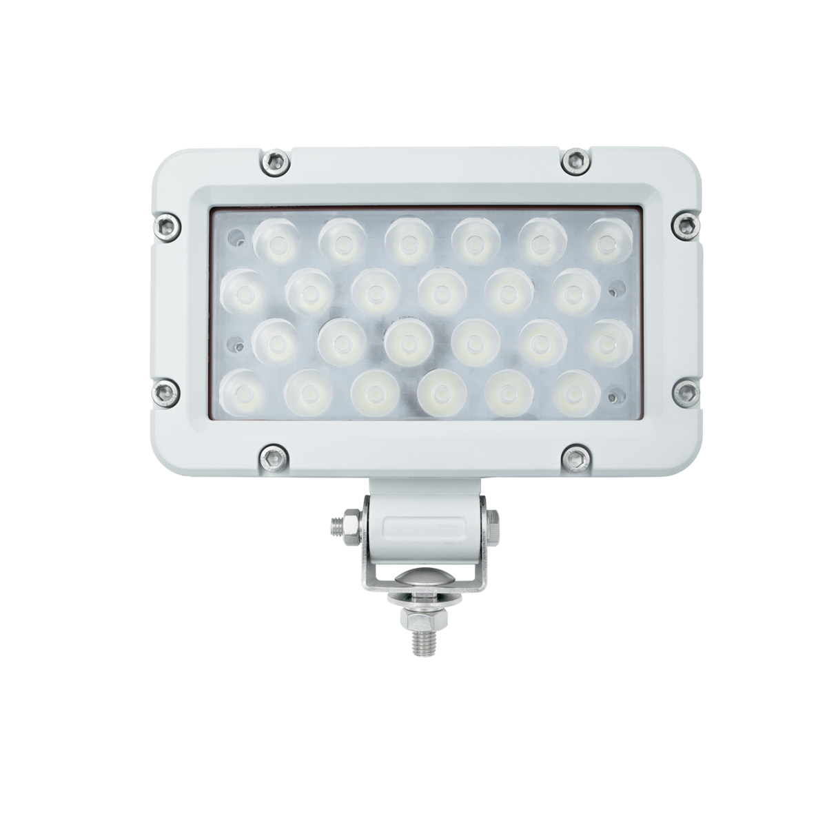 Rectangle 24W LED Work Light For JP Offroad ATV UTV Trucks excavator etc, White and black