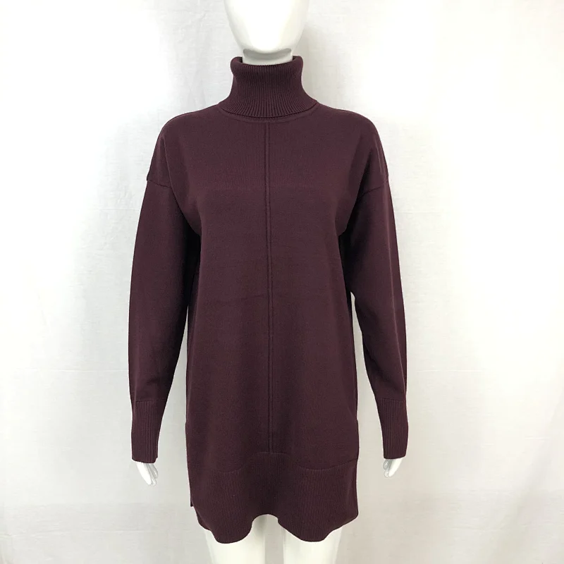 Turtleneck 68%viscose32%nylon winter long sweater custom women knitwear