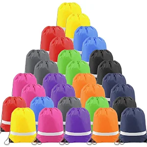 Navo Navy Drawstring Bags Backpack Reflective in Bulk Sports Gym Sack Pack Cinch Bag with Strings,drawstring bags,string bag,drawstring backpack,drawstring pouch,nike drawstring bag,cinch bag