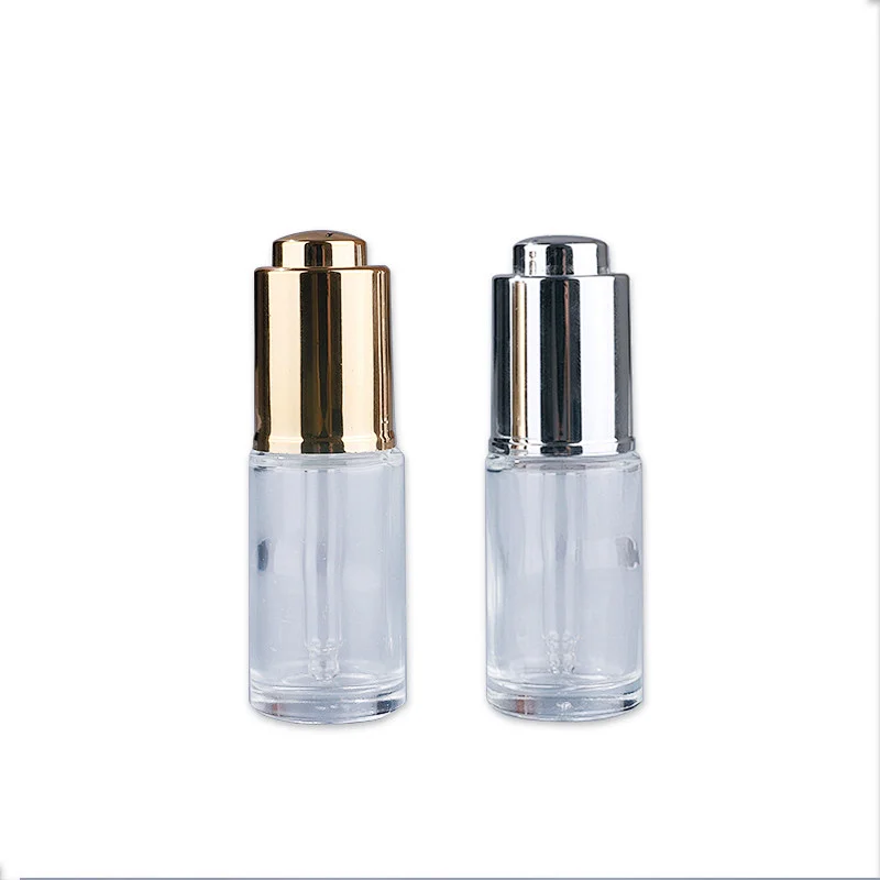 15ml clear round Essential OIl BottleAromatherapy Oil Vial made of high transparent thick glass bottle eliguid dropper