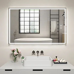 Custom Size Rectangle Dimmable LED Vanity Mirror 3-step CCT Changing Reflections Elegance Led Lighted Mirror HC2016