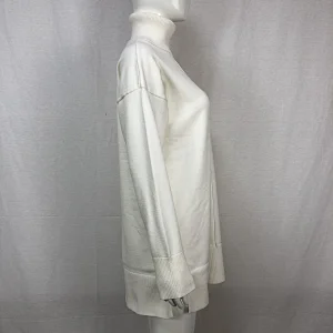 Turtleneck 68%viscose32%nylon winter long sweater custom women knitwear