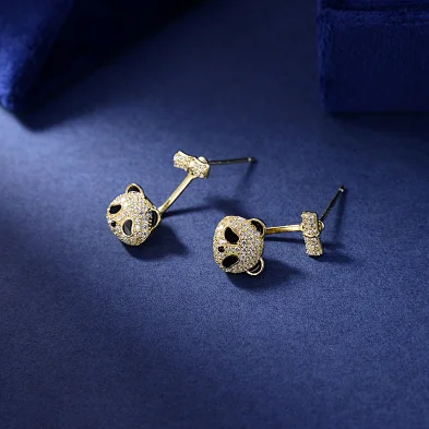 playboy earrings silver