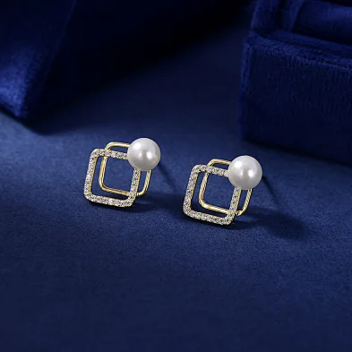 silver sparkly hoop earrings