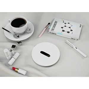 Custom Housing-color Round LED Bathroom Mirror Type C Charging Magnetic Detachable Mirror HCL-049