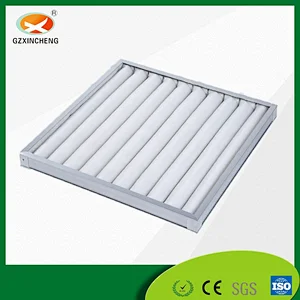 Folded Pleated Panel Air Filter. Filter original manufacturer from China--Guangzhou Xincheng New Materials Co., Limited.