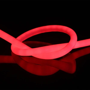 Bend Vertically Nonlinear Lighting 360 Degree LED Neon Flex Round With DIY Linkable Connector Free Bendable Flexible Rope Light