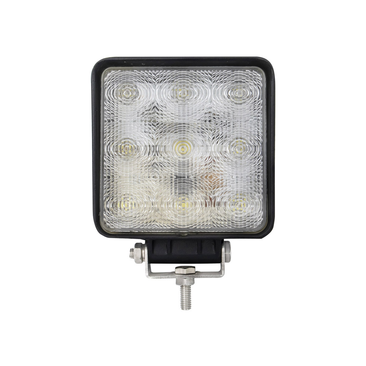27W Square LED Road Work Lights For Trucks & Agricultural Machinery IP68