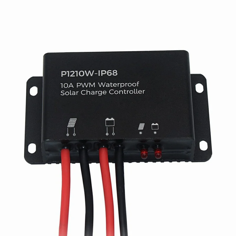 10A PWM Solar Charge Controller 12V - Waterproof