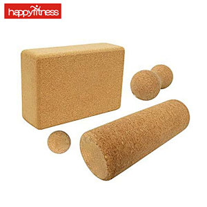 Cork foam roller set，cork
