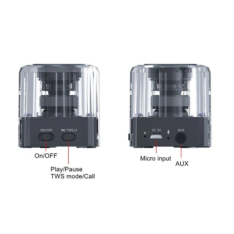 LED Transparent Magical Bluetooth Speaker