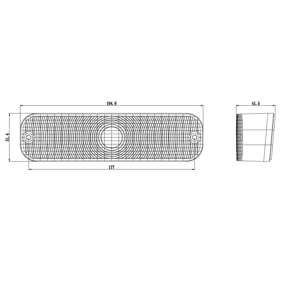 9W Signal Light LED Warning Light Safety Light For Agricultural Machinery