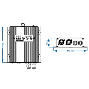 Dmx Encoder Rgb Strip LED RGB Controller 110-240V High Power 2000W For RGB Stage Strip Light With DMX Decoder
