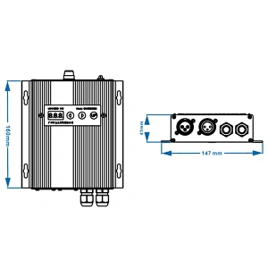 Dmx Encoder Rgb Strip LED RGB Controller 110-240V High Power 2000W For RGB Stage Strip Light With DMX Decoder