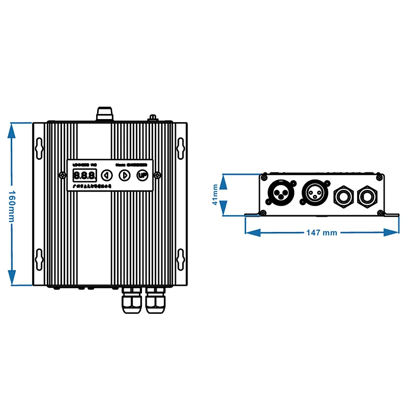 Dmx Encoder Rgb Strip LED RGB Controller 110-240V High Power 2000W For RGB Stage Strip Light With DMX Decoder