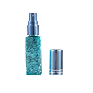 8ml,6ml glass suqare bottle blue red metal roll on  esstional oil lotion personal care perfume eliguid  spray