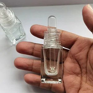 10ml clear suqar Essential OIl BottleAromatherapy Oil Vial made of high transparent thick glass bottle  eliguid medicine dropper