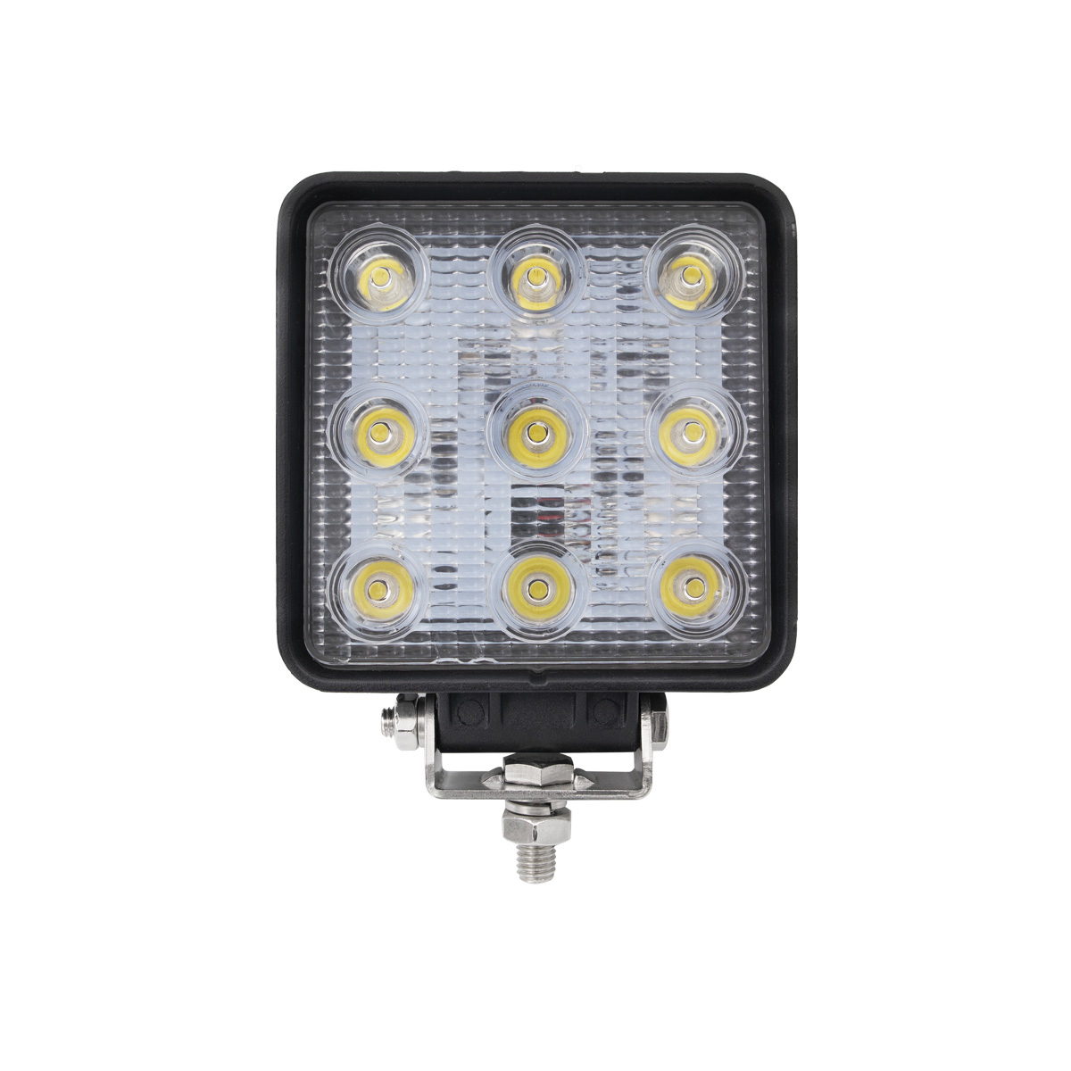 27W Square LED Road Work Lights For Trucks & Agricultural Machinery IP68