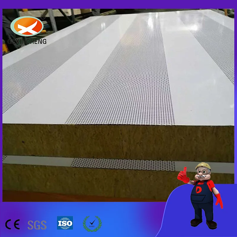 Perforated Rock Wool Sandwich Panel for Subway Station