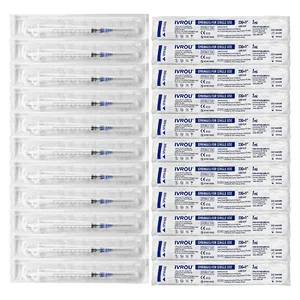 IVROU 1ml disposable syringe with needle 23G*1