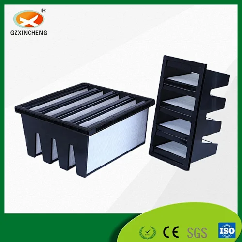 V-shape Combined Panel HEPA Air Filter