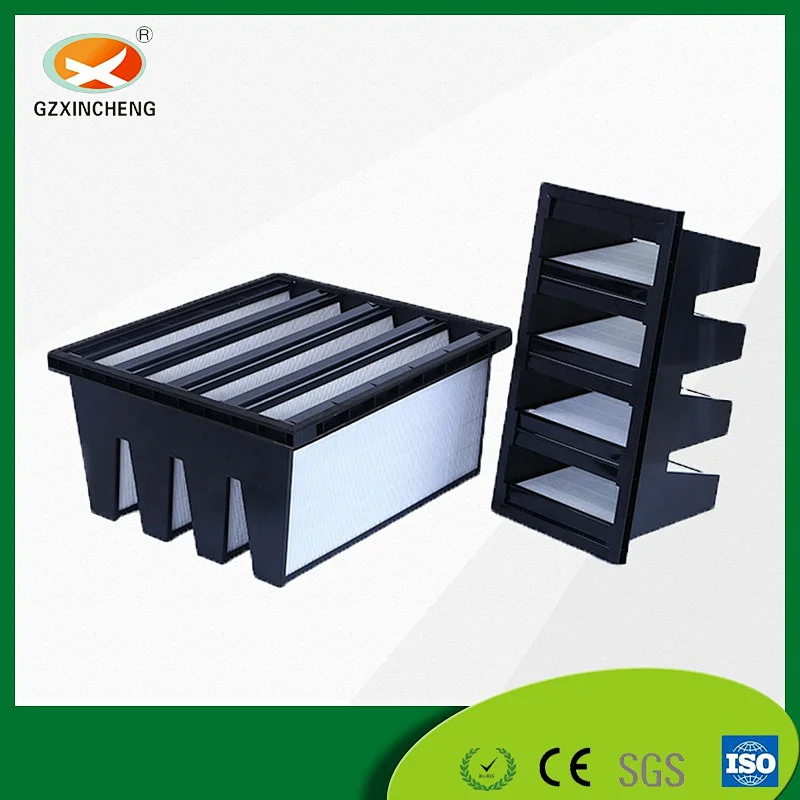 V-shape Combined Panel HEPA Air Filter