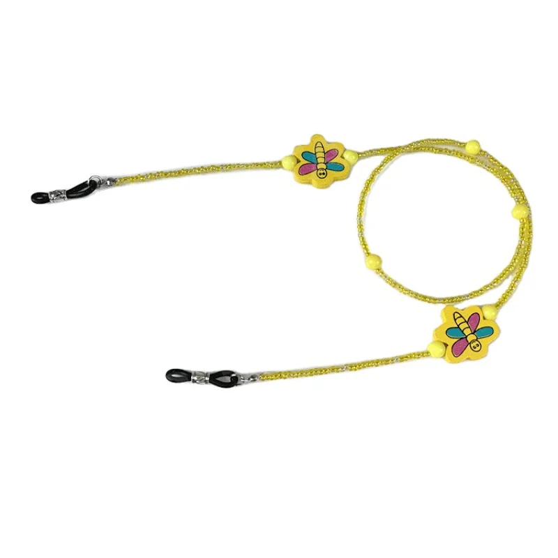 yellow Beaded Sunglasses Chain