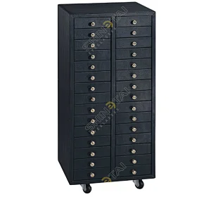 Leather Covered Eyeglasses Display Sunglass Cabinet